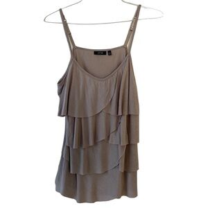 APT. 9 Layered Tank Top Color Tan Size M 100% Rayon